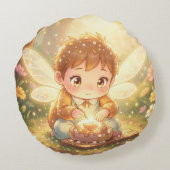 The Glowing Wanderer and the Art of Nectar.9 ラウンドクッション (裏面)