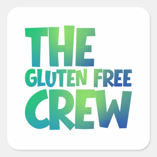 The Gluten Free Crew スクエアシール (正面)