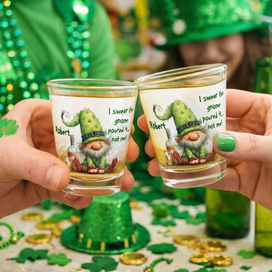 The Gnome Poured It Not Me ショットグラス
