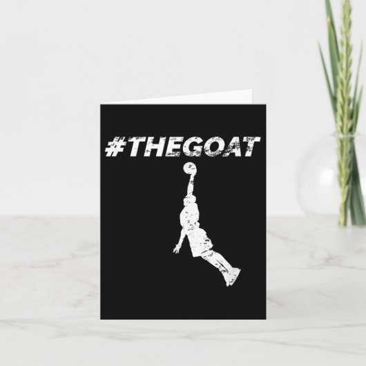The Goat Greatest Of All Time Basketball Motivatio カード (正面)