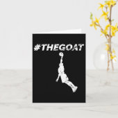 The Goat Greatest Of All Time Basketball Motivatio カード (黄色い花)