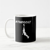 The Goat Greatest Of All Time Basketball Motivatio コーヒーマグカップ (左)