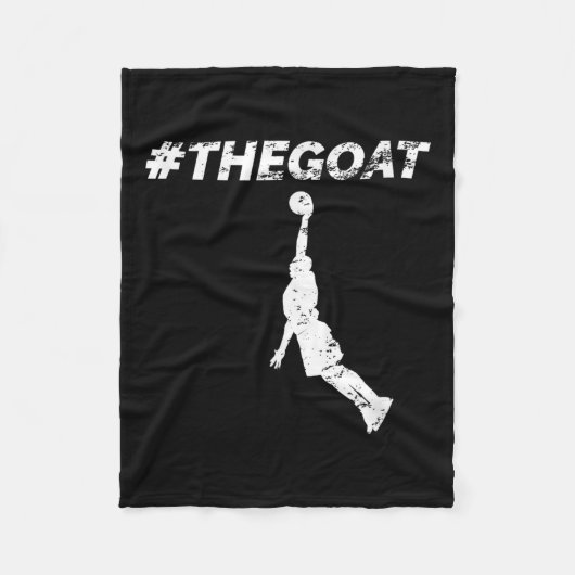 The Goat Greatest Of All Time Basketball Motivatio フリースブランケット (正面)
