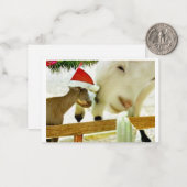 The goats of Christmas past Card ノートカード (正面/裏面インサイチュ)