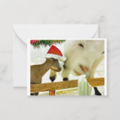 The goats of Christmas past Card ノートカード (正面)