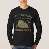 The Goblin Slept Through Christmas Men’s Long Slee Tシャツ (正面)