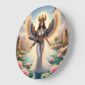 The Goddess Isis is All Things to All Men ラージ壁時計 (傾斜)