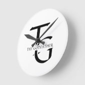 THE GODFATHER (Il Padrino) ラウンド壁時計 (傾斜)
