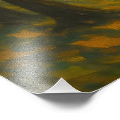 The Golden Autumn Dance: A Vortex of Falling Leave フォトプリント (角)