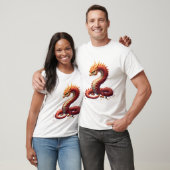 The golden serpent dragon. tシャツ (ユニセックス)