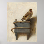 The Goldfinch, 1654 by Carel Fabritius ポスター (正面)