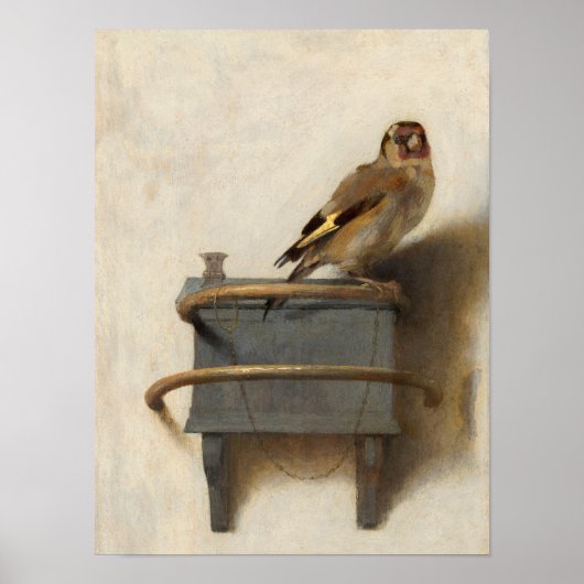 The Goldfinch, 1654 by Carel Fabritius ポスター (正面)
