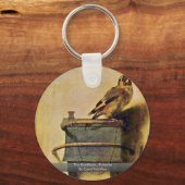 The Goldfinch., Puttertje By Carel Fabritius キーホルダー (正面)