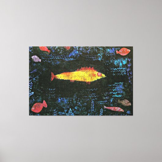 The Goldfish by Paul Klee キャンバスプリント (正面)