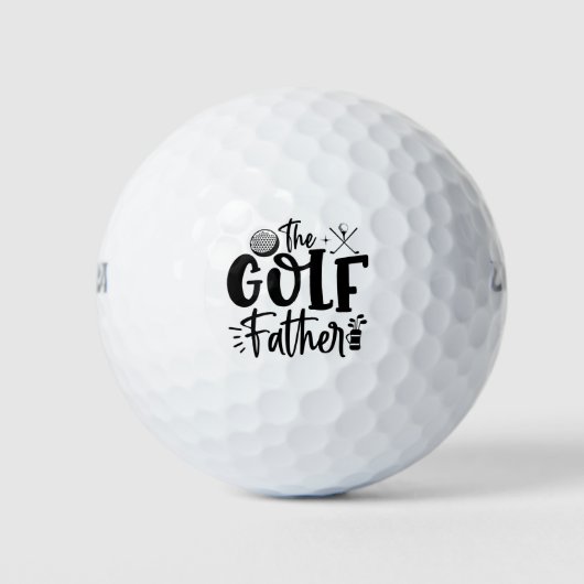 The Golf Father – Funny Golf Pun Design ゴルフボール (正面)