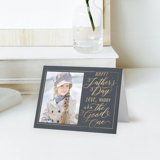 The Good One Editable Color Father's Day Card カード