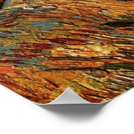 The Good Samaritan after Delacroix by van Gogh ポスター (角)