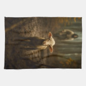 The Good Shepherd and the Lost Lamb – Jesus & Lamb キッチンタオル (横)