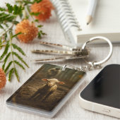 The Good Shepherd and the Lost Lamb – Jesus & Lamb キーホルダー (正面右)