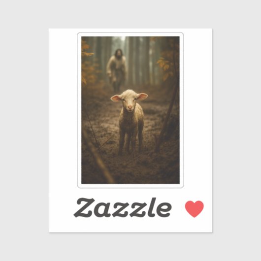 The Good Shepherd and the Lost Lamb – Jesus & Lamb シール (シート)
