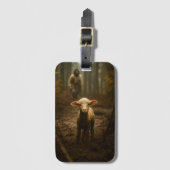 The Good Shepherd and the Lost Lamb – Jesus & Lamb ラゲッジタグ (正面縦)