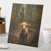 The Good Shepherd and the Lost Lamb – Jesus & Lamb 台座サイン (インサイチュ)
