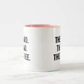 The Good The Bad The Coffee Funny Quote ツートーンマグカップ (中央)