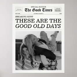 The Good Times Newspaper Good Old Days ポスター