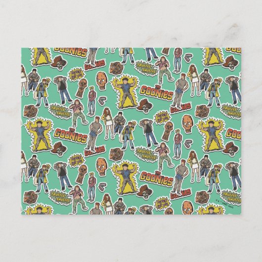 The Gooniesレトロステッカーパターン ポストカード (正面)