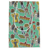 The Gooniesレトロステッカーパターン ミディアムペーパーバッグ (正面)