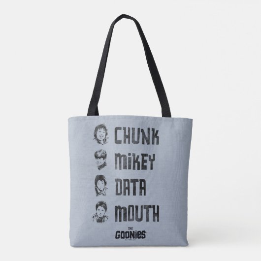 The Goonies | Chunk, Mikey, Data, Mouth トートバッグ (裏面)