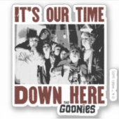 The Goonies "It's Our Time Down Here" シール (正面)
