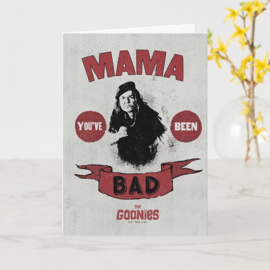 The Goonies Mama Fratelli "あなたは悪かった" カード (黄色い花)