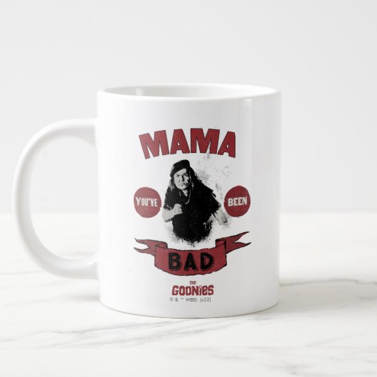 The Goonies Mama Fratelli "あなたは悪かった" ジャンボコーヒーマグカップ (左)