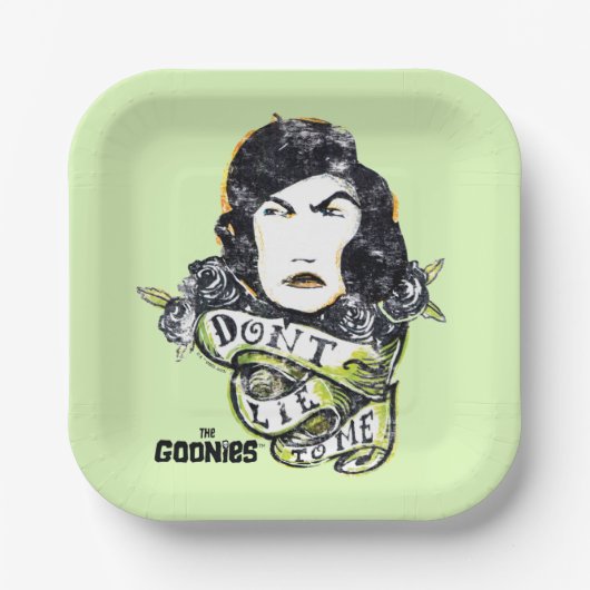 The Goonies Mama Fratelli "私に嘘をつかない" ペーパープレート (正面)