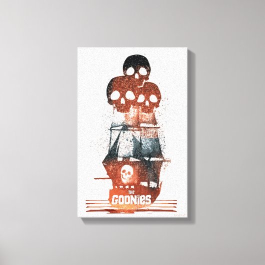 The Goonies Pirate Ship Silhouette Graphic キャンバスプリント (正面)