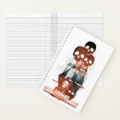 The Goonies Pirate Ship Silhouette Graphic ノートブック (内側)