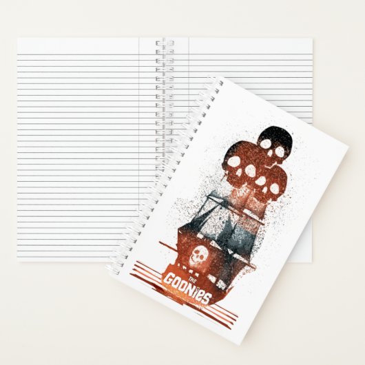 The Goonies Pirate Ship Silhouette Graphic ノートブック (内側)