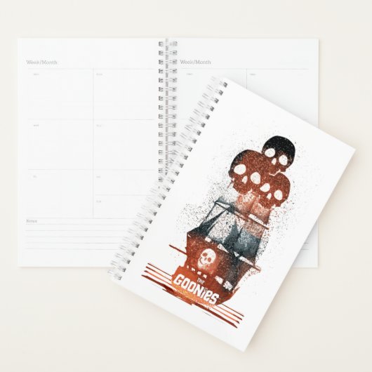 The Goonies Pirate Ship Silhouette Graphic プランナー手帳 (ディスプレー)