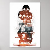 The Goonies Pirate Ship Silhouette Graphic ポスター (正面)