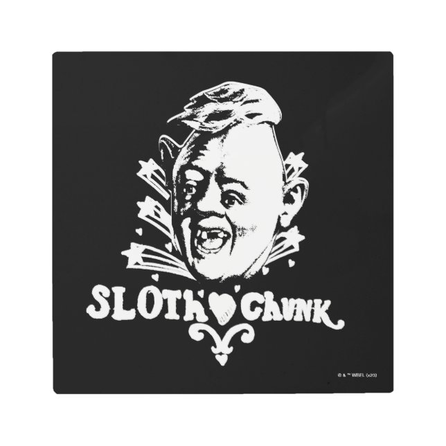 The Goonies "Sloth ♥ Chunk" メタルプリント (正面)