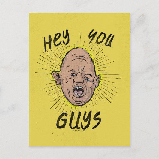 The Goonies Sloth Doodle "Hey You Guys" ポストカード (正面)