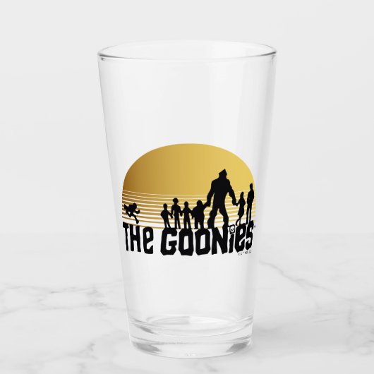 The Goonies Sunset Silhouette Graphic タンブラーグラス (正面)