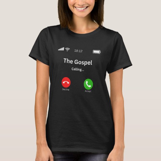 The Gospel is Calling Tシャツ (正面)