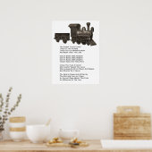 THE GOSPEL TRAIN-POSTER-WITH SONG LYRICS ポスター (キッチン)
