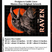 The Gothic Raven & Moon Illustration ET3 Decoupage 薄葉紙