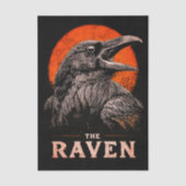 The Gothic Raven & Moon Illustration ET3 Decoupage 薄葉紙 (正面)