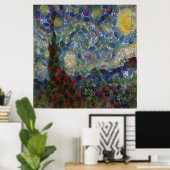 The Gourdy Night Starry Fine Art Spoof ポスター (ホームオフィス)