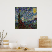 The Gourdy Night Starry Fine Art Spoof ポスター (キッチン)