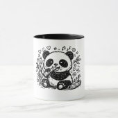 The Gourmet Panda: A Whimsical Bamboo Feast マグカップ (中央)